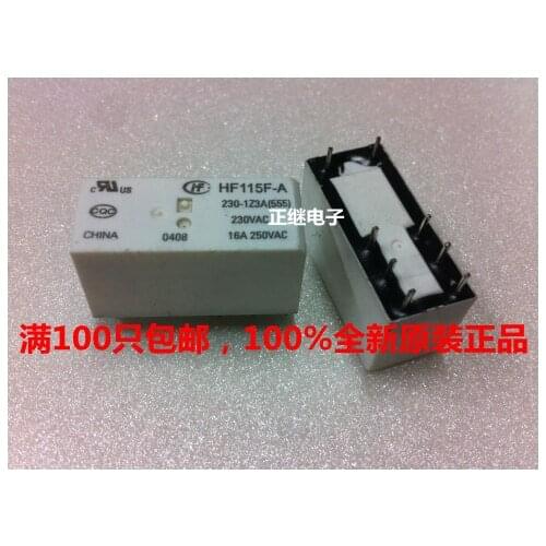 New and original Power Relays HF115F-A230-1Z3 (551) SPDT 8PIN 16A
