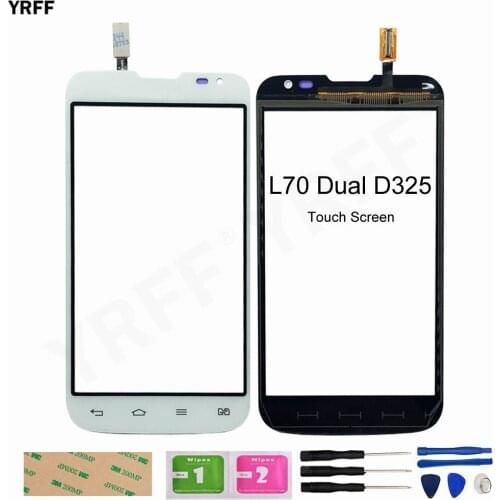 Front Outer Touch Panel For LG L70 Dual D325 Touch Screen Digitizer Sensor Replacement Assembly Parts