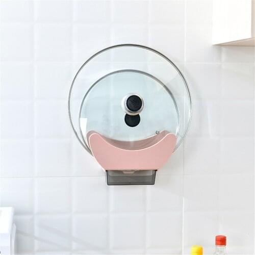 Kitchen Wave Pan Pot Cover Lid Rack Plastic Stand Prop Organizer Holder Practical Tool Hanging Holder Kitchen Storage Rack Z65