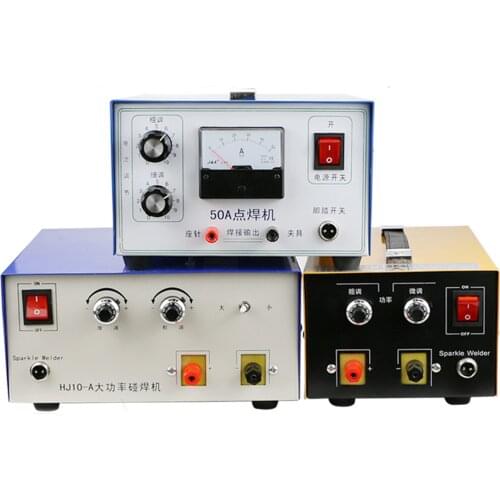 50A Jewelry Spot Welder Handheld Pulse Necklace Ring Welding Equipment