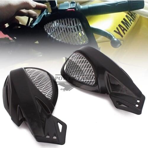 Motorcycle Brush Black 7/8'' 22mm Grid Bar Hand Guards Handguard Motorbike Parts Handle Guards Protector Universal for Yamaha