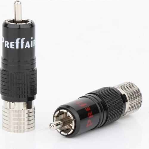 R1738 8Pcs Rhodium Plated RCA Connector Unsolder RCA Connector Screws Locking Male RCA