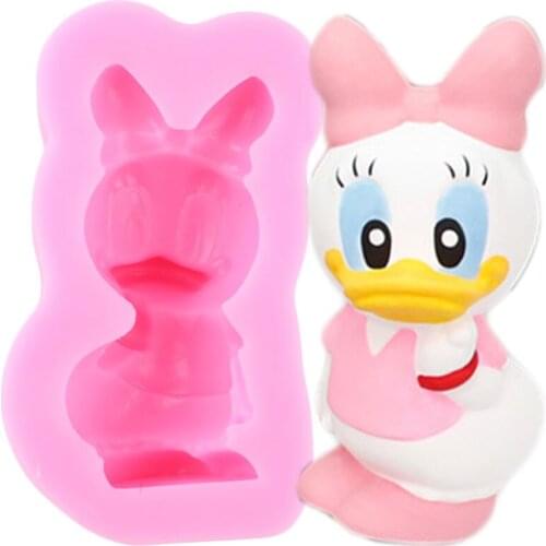 Disney Donald Duck Bows Silicone Mold Chocolate Fondant Cake Decorating Tools Soap Resin Mold Aromatherapy Candle Plaster Mould
