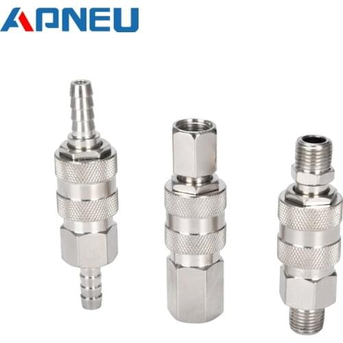 EU type Quick push in connector Pneumatic fitting High pressure coupler Coupling work on Air compressor European standards