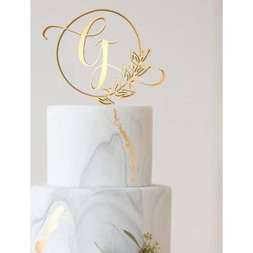 Cake Toppers , Wedding Cake Topper Monogram Cake Topper, Letter Monogram, Cake Topper Wedding Rustic Cake Topper Single Let