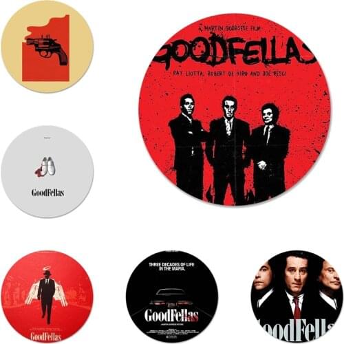 58mm Goodfellas Gangster Icons Pins Badge Decoration Brooches Metal Badges For Backpack Decoration