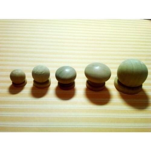 100pcs Mixed 5 Size Wooden Handle Small Drawer Wooden Jewellery Box Door Cabinet Leg Handle