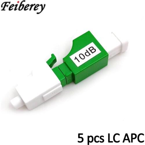 5pcs/bag LC/APC 0~25dB Optical Attenuator LC-LC Singlemode Female to Male 2dB/3dB/5dB/7dB/10dB/15dB FTTH Fiber Optic Attenuator