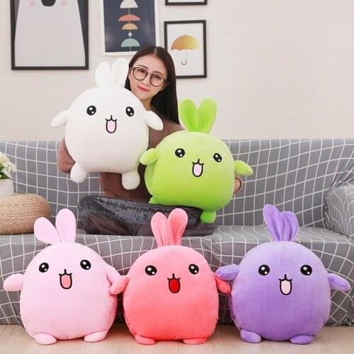 50CM Cute Version Q Rabbit Plush Toy Stuffed Animals Doll Sofa Pillow Baby Kids Children Girls Birthday Kawaii Gifts Room Decor