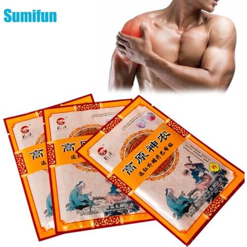 8Pcs Chinese Herbal Medical Pain Relief Plaster Knee Back Joint Neck Muscle Ache Rheumatoid Arthritis Treatment Stickers C1758