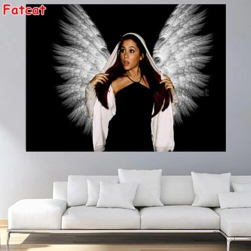 DIY 5D Square Round Diamond Painting Woman Angel Wings Diamond Embroidery Mosaic Decor Rhinestone Painting With Diamonds PP2199