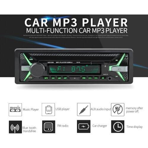 ForCar Radio 1din Autoradio Aux Input Receiver Bluetooth Stereo MP3 Multimedia Player Support FM/MP3/WMA/USB/SD Card