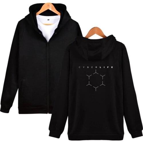 New Detroit Become Human Zipper Hoodies Sweatshirts Detroit Become Human Fleece Mens Jackets Clothing Casual Hooded Coats Plus