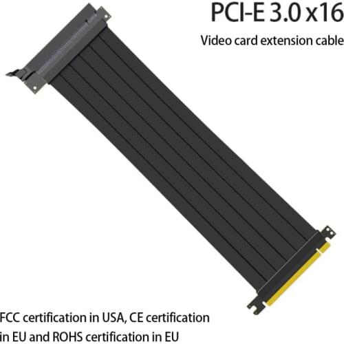 PCI Express 16x Flexible Cable Card High Speed Extension Port Adapter Riser Card 1 Slot PCIe 3.0 X16 Riser For Mining Miner