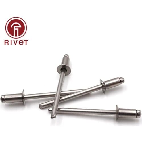 ISO 15984 M3*6/7/8/10mm Stainless Steel Opening End Countersunk Head Blind Rivets Dome Head Open Core Pulling Decoration Rivets