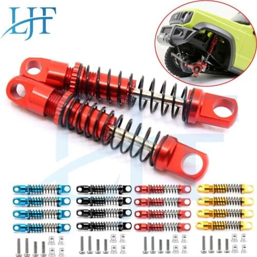 LJF 4pcs/Set Metal Oil Pressure Shock Absorber For 1/16 RC Car XIAOMI Suzuki Jimny Upgrade Parts L183