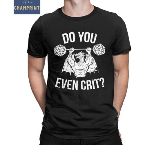 Men Do You Even Crit Ancient Swole'd Dragon T Shirt Pure Cotton Clothing Vintage Short Sleeve Tee Shirt Plus Size T-Shirts