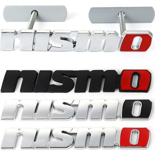 Car stickers Grill Emblem Auto Front Hood Grille Badge for Nissan Nismo Almera Tiida Teana Qashqai Juke X trail Skyline Note
