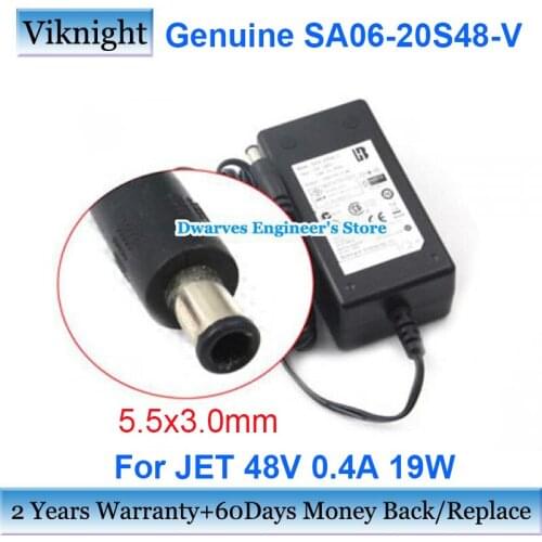 Genuine JET SA06-20S48-V 48V 0.4A 19W Laptop ac Adapters for DLINK DWL8600AP power adapter charger