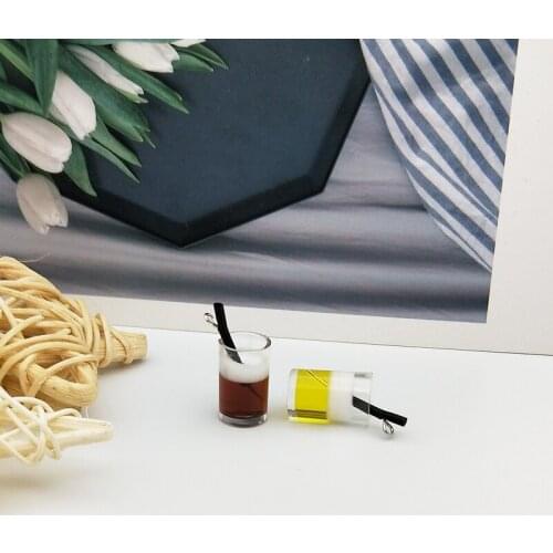 10pcs 3D Cola Beer Bottle Resin Charms Beverages Bottle Pendants Floatings DIY Making Earring Jewelry Accessories 11*27mm FX199