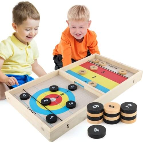 Chess Fast Sling Puck Board Game Foosball Table Hockey Catapult Kids Toys for Kids Boys Girls Education Interaction Gifts