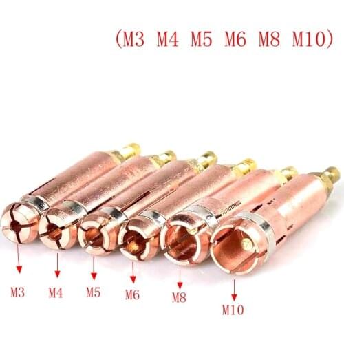 Stud Welding Machine Torch Welder Gun Consumables 10PCS E-cu Chuck M3 M4 M5 M6 M8 M10