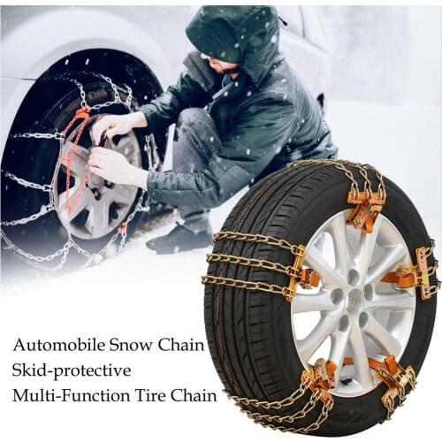 Universal Steel Truck Car Wheels Tyre Tire Snow Ice Chains Belt Winter Anti-skid Vehicles SUV Wheel Chain Mud Road Safe S/L