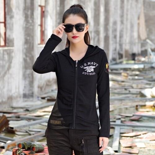 Outdoor Hunting Hiking Tactical Shirt Women Army Camping Trekking Training Fishing Shirt Cotton Full Sleeve Hooded Sports Shirts