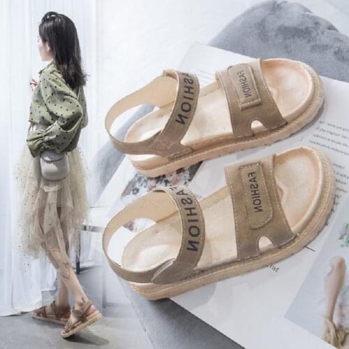 Hot sale Summer sandals women flat Shoes peep-toe sandalias Roman sandals woman casual shoes Ladies Flip Flops Footwear 810w