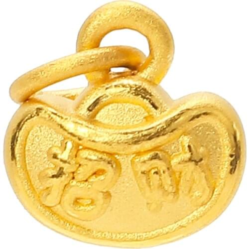 Pure 24K Yellow Gold Bracelet Women 999 Gold YuanBao Bracelet