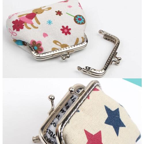 1Pcs Glossy Silver Rectangle Basic Metal Purse Frame Kiss Clasp Lock DIY Bag Accessories 6.5/8.5/10/12/15/18/20CM Bag Accessory