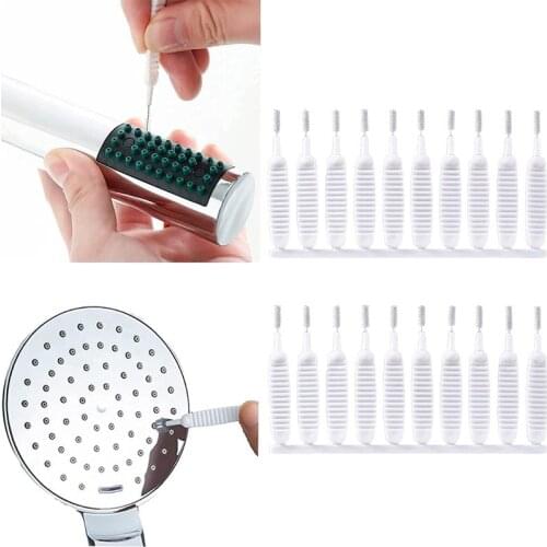 10Pcs/Set Shower Head Cleaning Brush Small Brush Anti-clogging Mobile Phone Faucet Pore Gap Brush Kitchen Bathroom Cleaning Tool