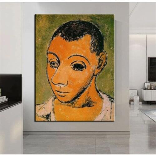 100% Hand Painted Oil Painting Picasso Male Abstract Canvas Unique Art Wall Pictures For Living Room Home Wall Decoration
