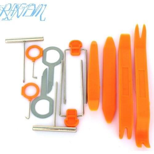 12 pcs/Set Auto Pry Open Tool Kit Car Radio Door Clip Panel Kit For Ssangyong Tivoli XLV Kyron Actyon Korando Rexton Rodius