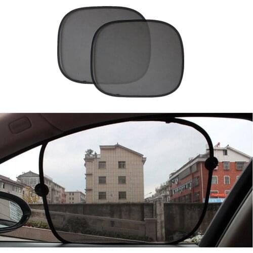 2Pcs/Set 44*37cm Black Car Sun Shade Side Rear Car Window Sunshade Cover sun protectAuto Accessories parasole auto parasol coche