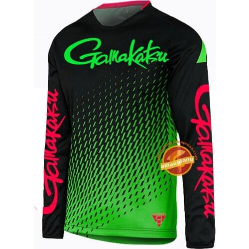 2021 Gamakatsu Quick Drying Fishing Clothing Long Sleeve Sunscreen Anti-uv Breathable Summer Fishing Shirt Autumn Fishing Jersey