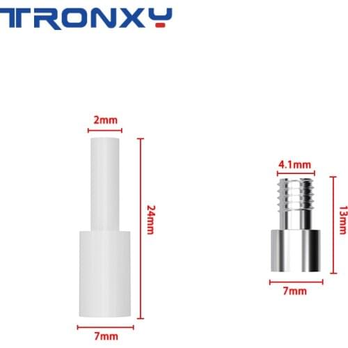 Tronxy X5SA 400 500 XY-2 PRO 2E throat liner Lined pipe High temperature resistance 3D Printer parts for 2E 2in 1out extruder