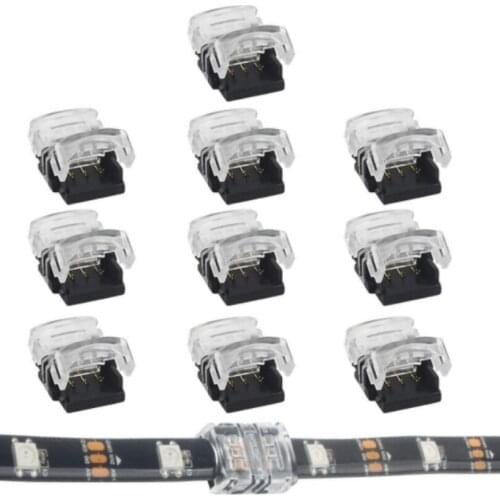 3PIN 4PIN free solder connnector to help the led strip installation