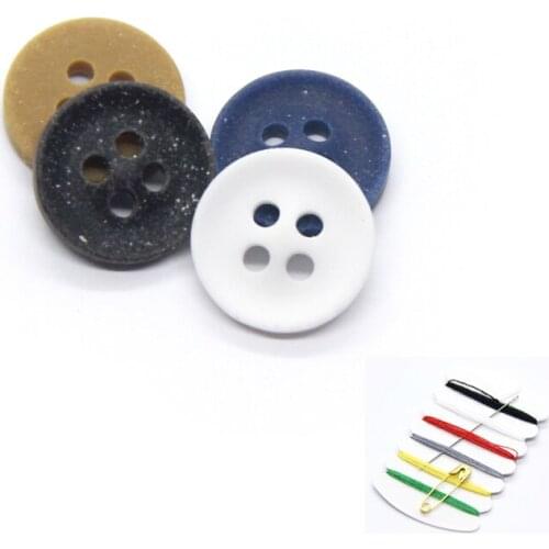 9-11mm Matte Round Fashion Shirt Buttons For Clothing Summer Garment Decorative 4 Holes Handmade DIY Accessories Wholesale