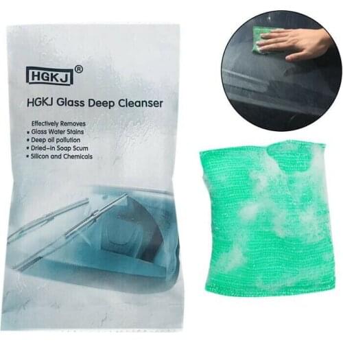 Car Glass Cleaning Sponge Solid Cleaner Effervescent Tablet Spray Window Glass Windshield Cleaner Automobiles Supplies Cloths