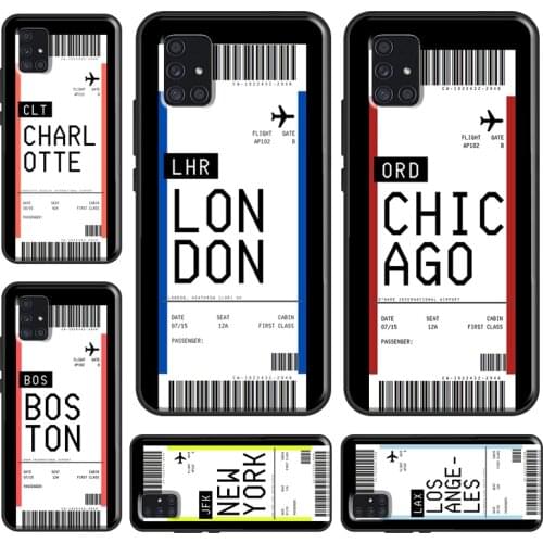 Los Angeles Boarding Pass Case For Samsung Galaxy A51 A71 A10 A20 e A40 A50 A70 A30S M11 M21 M31 A31 A21S Funda