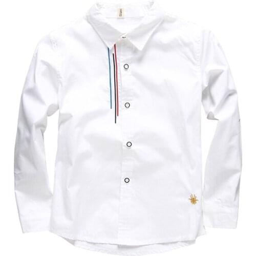 Childrens clothes boys long sleeve shirt 3-14 years old Korean fashion