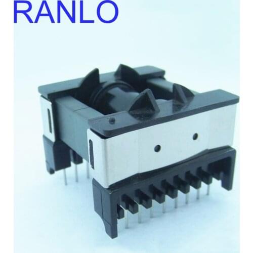 ETD44 PC40 soft magnetic ferrite core 18pin transformer bobbin transformer frame horizontal