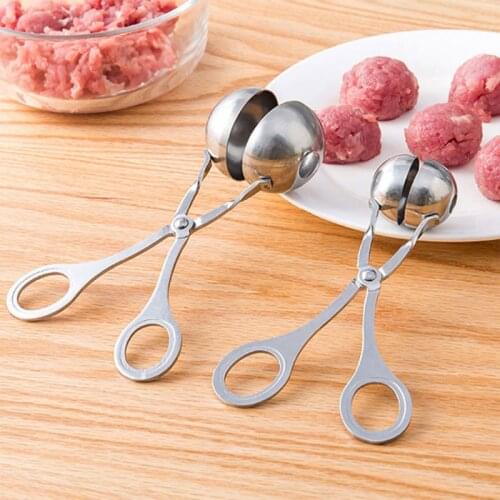 Meat Baller Cooking Tool Kitchen Gadgets Non Stick Meatball Maker for Kids Meat Spoon Tongs Ice Cream Scoop Cookie Dough Scoop