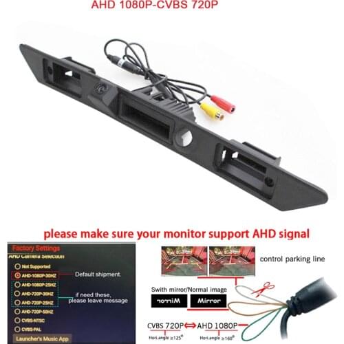 HD CCD Car Trunk Handle Switch rear Reverse Camera for Audi A6L Q7 A4 A3 A5 A6 A8L A8 Dynamic trajectory Relay Filter PQ MIB