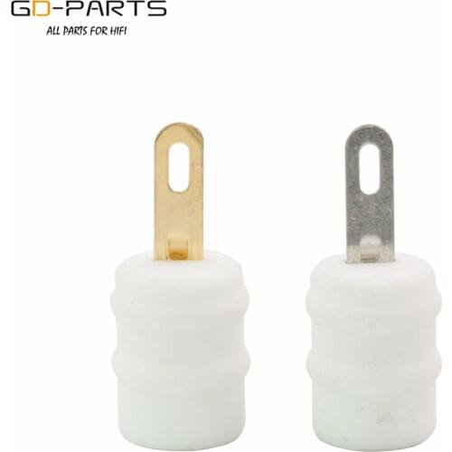GD-PARTS Ceramic Pin Caps Tube Plate Anode Caps for FU-29 829 829B FU29 GU32 832 FU32 Vintage Audio Amplifier DIY