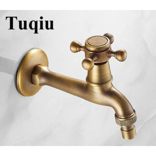 Bidcock Faucet Antique Bronze Taps Bathroom Mop Faucet Washing Machine Faucet Outdoor Faucet For Garden