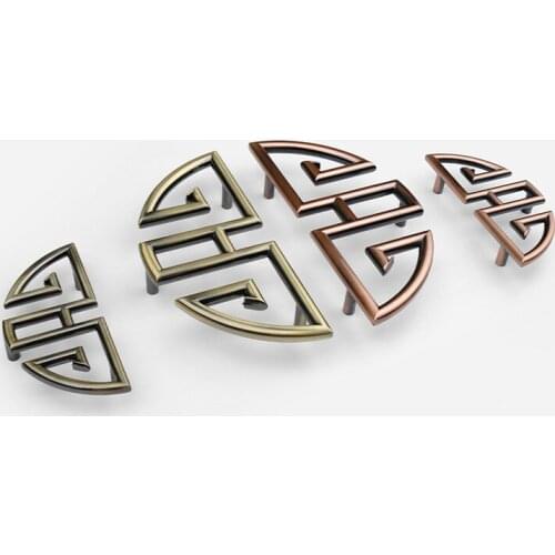 Red/Green Bronze Antique Cabinet Door Handle Furniture Wardrobe Drawer Knob Zinc Alloy Classical Home Decoration Hardware