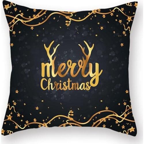 45x45cm Home Furnishings Christmas Day Throw Pillow Case Linen Cushion Cover Waist Pillowcase Dropshipping AT110