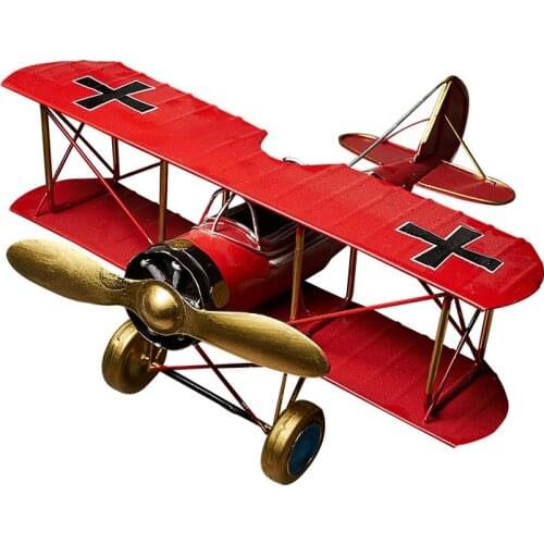 American World War II aircraft model iron ornaments home crafts wine cabinet decorations military style bomber